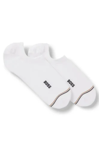 Two-pack of invisible socks in a cotton blend