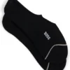Two-pack of invisible socks in a cotton blend