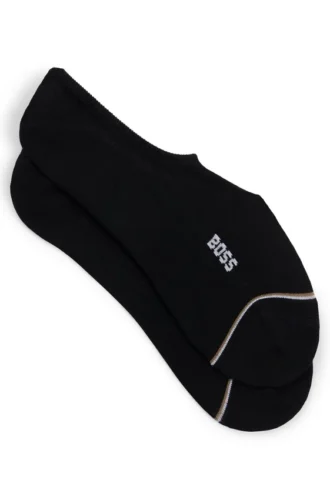 Two-pack of invisible socks in a cotton blend