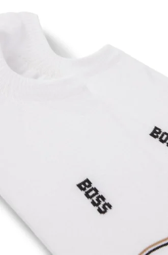 Two-pack of invisible socks in a cotton blend