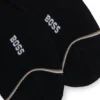 Two-pack of invisible socks in a cotton blend