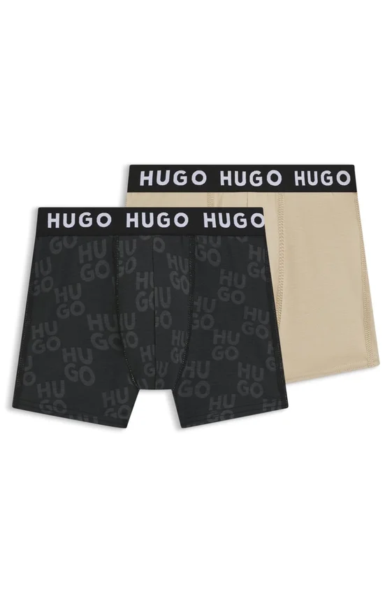 Two-pack of kids’ boxers in stretch cotton Two-pack of kids’ boxers in stretch cotton