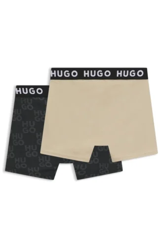 Two-pack of kids’ boxers in stretch cotton