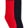 Two-pack of kids’ socks with logo details