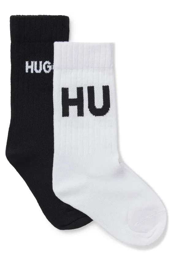 Two-pack of kids’ socks with logo details Two-pack of kids’ socks with logo details