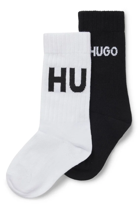 Two-pack of kids’ socks with logo details Two-pack of kids’ socks with logo details
