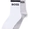 Two-pack of kids’ socks with signature stripe and logo