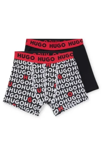 Two-pack of kids’ stretch-cotton boxer shorts