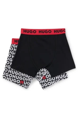 Two-pack of kids’ stretch-cotton boxer shorts