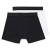 Two-pack of kids’ stretch-cotton boxer shorts with branding