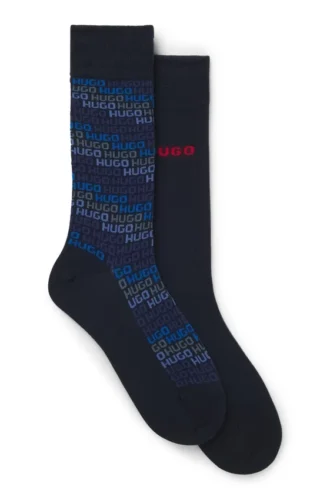 Two-pack of logo-detail socks in a regular length