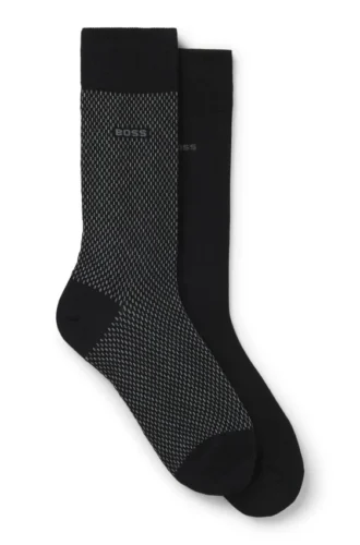 Two-pack of logo-detail socks in a regular length