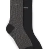 Two-pack of logo-detail socks in a regular length