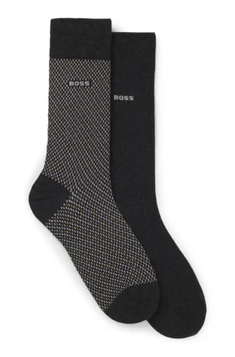 Two-pack of logo-detail socks in a regular length