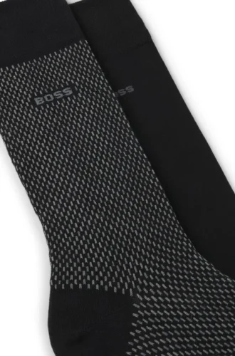 Two-pack of logo-detail socks in a regular length