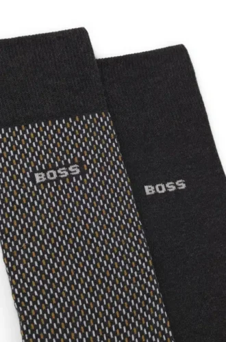 Two-pack of logo-detail socks in a regular length