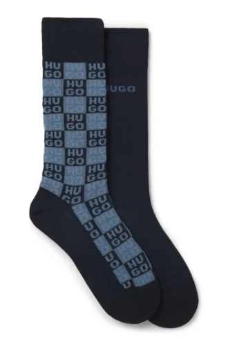 Two-pack of logo socks in a regular length