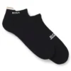 Two-pack of logo socks in an ankle length