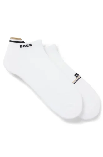 Two-pack of logo socks in an ankle length