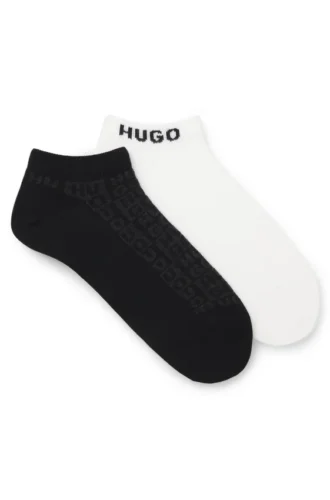 Two-pack of logo socks in an ankle length