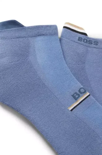 Two-pack of logo socks in an ankle length