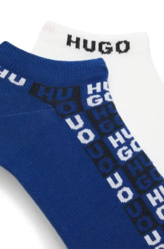 Two-pack of logo socks in an ankle length
