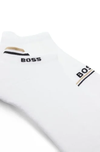 Two-pack of logo socks in an ankle length