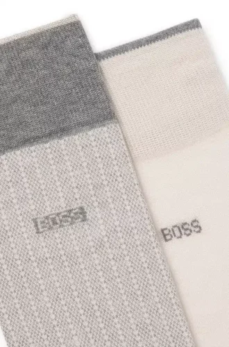 Two-pack of mercerised-cotton socks in a regular length