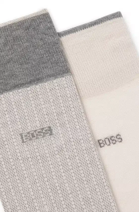 Two-pack of mercerised-cotton socks in a regular length Two-pack of mercerised-cotton socks in a regular length