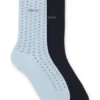 Two-pack of regular-length cotton-blend socks