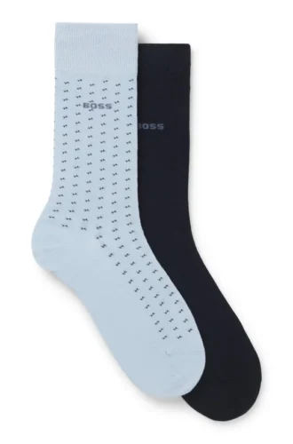 Two-pack of regular-length cotton-blend socks