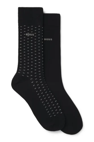 Two-pack of regular-length cotton-blend socks