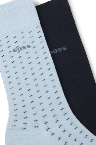 Two-pack of regular-length cotton-blend socks