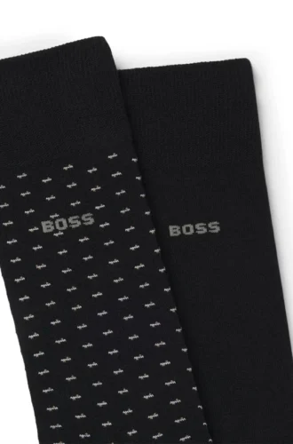 Two-pack of regular-length cotton-blend socks