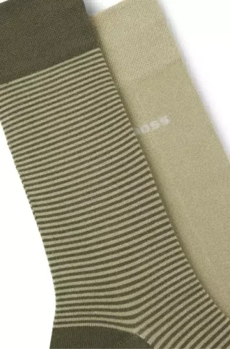 Two-pack of regular-length logo socks