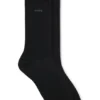 Two-pack of regular-length socks in a mercerised-cotton blend