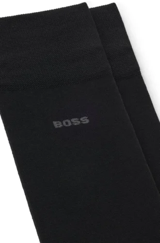 Two-pack of regular-length socks in a mercerised-cotton blend