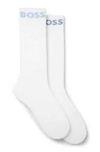 Two-pack of regular-length socks in stretch fabric