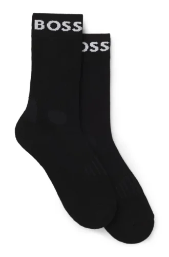 Two-pack of regular-length socks in stretch fabric