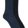 Two-pack of regular-length socks in stretch fabric