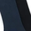 Two-pack of regular-length socks in stretch fabric