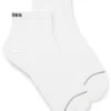 Two-pack of ribbed cotton-blend short socks