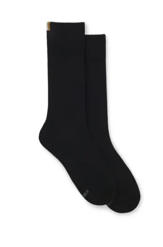 Two-pack of ribbed socks in a regular length