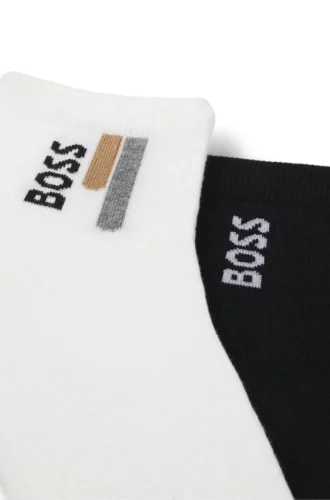 Two-pack of short-length socks with logo details