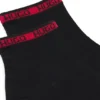 Two-pack of short-length socks with logo tape Two-pack of short-length socks with logo tape