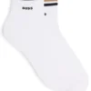 Two-pack of short socks with signature-stripe cuffs