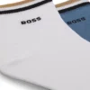 Two-pack of short socks with signature-stripe cuffs