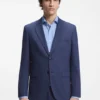 Two-piece extra-slim-fit suit in patterned fabric
