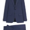 Two-piece extra-slim-fit suit in patterned fabric