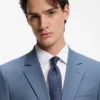 Two-piece extra-slim-fit suit in wool-blend poplin Two-piece extra-slim-fit suit in wool-blend poplin